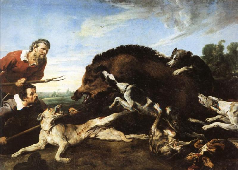 Frans Snyders Wild Boar Hunt